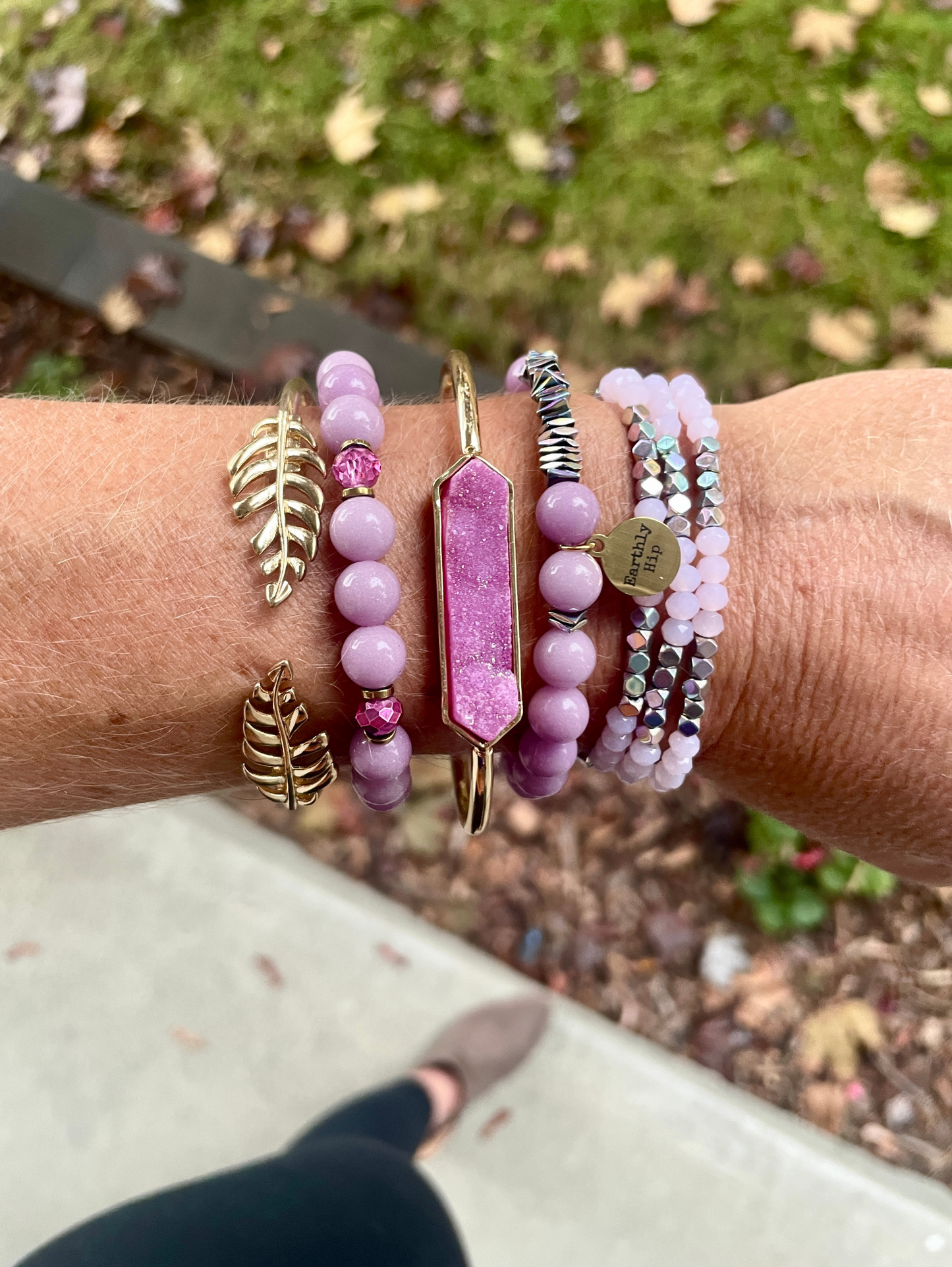 Lilac Stack Bracelet Set