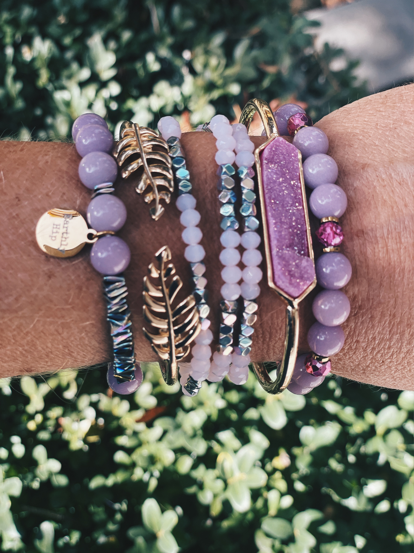 Lilac Stack Bracelet Set