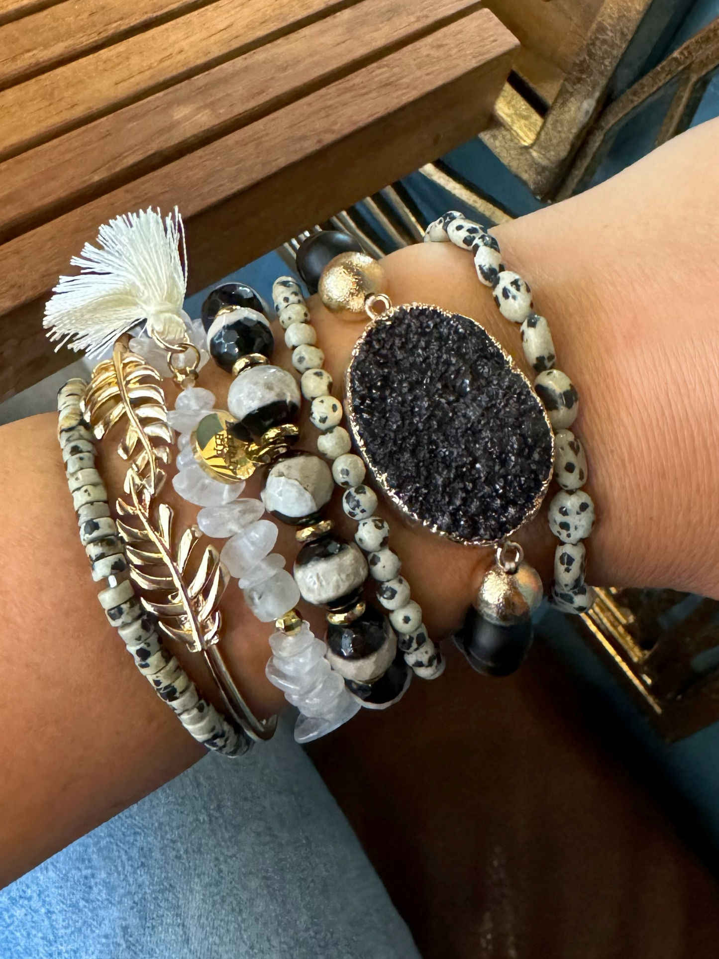 Smoky Stacked Bracelet Set