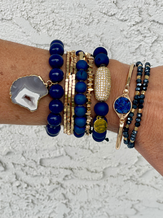 Cobalt Stack Bracelet Set